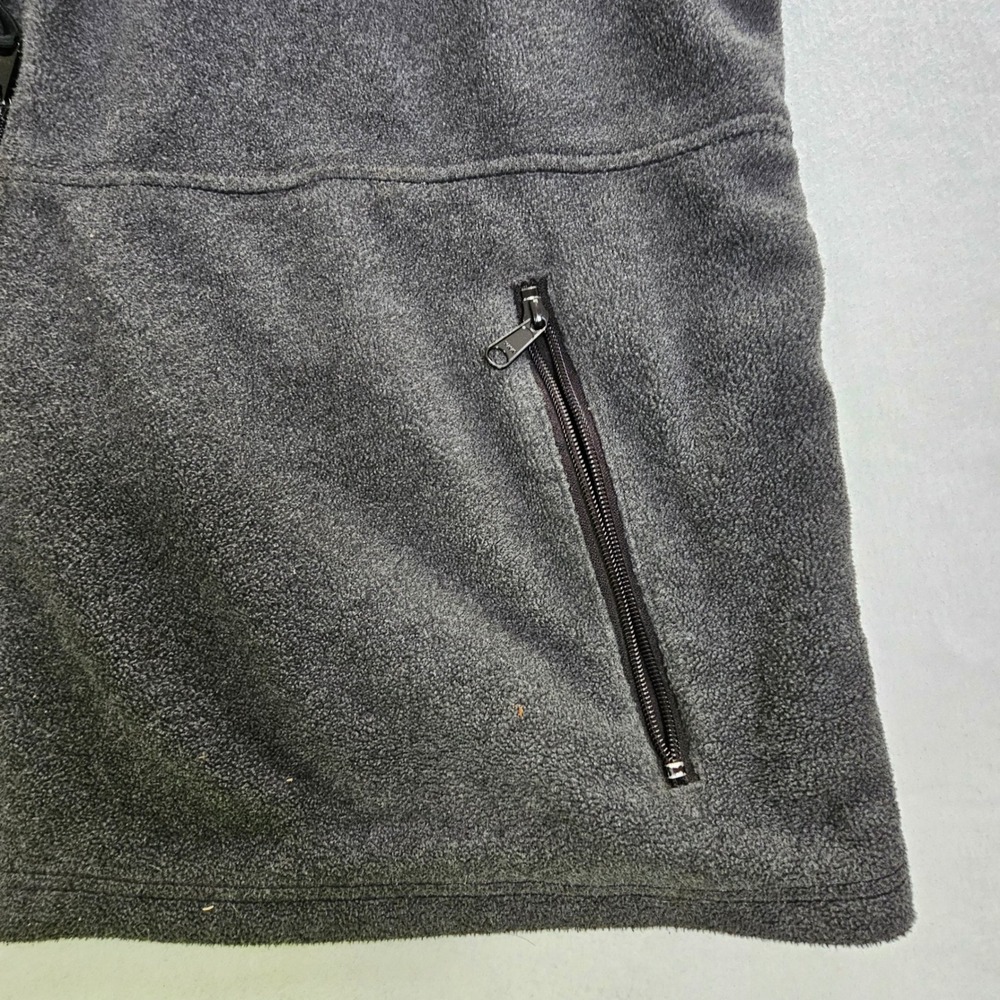 Columbia Mens XXL Gray Fleece Full Zip Vest Siemens HS-IM Embroidery Charcoal - Picture 4 of 10
